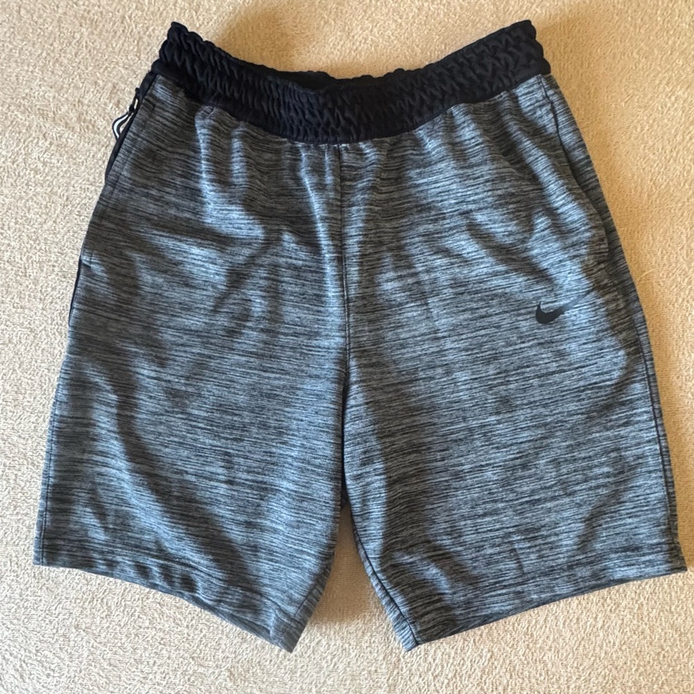 Nike Men's Black and Gray Athletic Shorts